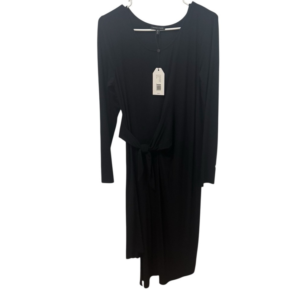 Universal Standard Black Side Tie Bamboo Dress Size 6/8